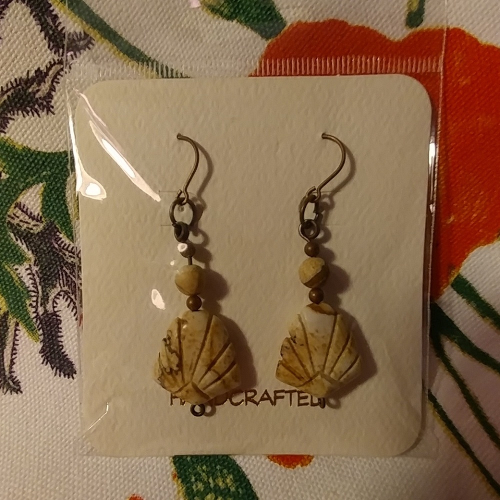 🎈 3 for $30 carved natural stone earrings